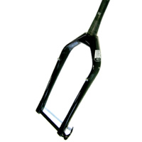 DICE Fork Mr Sooty GLOSS BLACK CARBON Fatbike Rigid Taper Steerer 135mm Width 15mm Thru Axle
