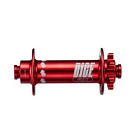 Dice Hub One-Five-Zero IS Disc Front Fat Bike 32 Hole 150mm Wide 15mm Thru RED