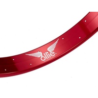 Dice Rim Ollie Fat Bike 80mm Wide 26 inch Diameter 32 Hole POLISH RED