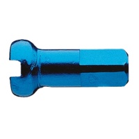 Alloy 15G 12mm Blue Single Nipple