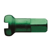 Alloy 15G 12mm Green Single Nipple