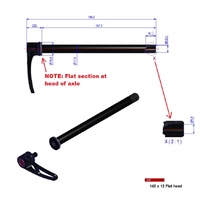 RWS PLUG-IN MTB Rear 142mm x 12mm (Flat) (HWQASM00S9909S)
