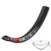 XM551 27.5" / 650b 32H MTB Black (w/- Squorx Nipples+Washers) (RDXM5565032S011404)