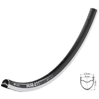 Road RR411 700C 24 Hole Black (w/- Squorx Nipples+Washers) (RDRR41RPN24S011373)
