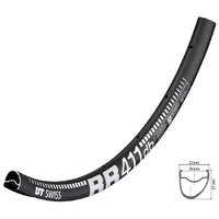 Road RR411 700C DISC ASYM 32H Black (w/- Squorx Nipples+Washers) (ZRDRR41DPN32S011490)