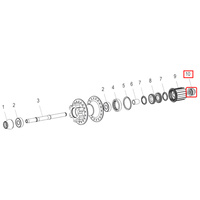End Cap 340/TD Rear Right (HWAXXX001035S)