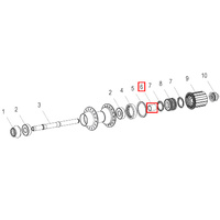 Spacer 340/TD Rear steel (HXDXXX00N1039S)