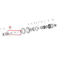 Axle 340 Rear 130mm (HCDXXX00S1050S)