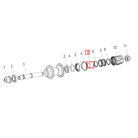 Spacer 190/240/240s/340/FR/440/Tricon Rear Alu (HCDXXX00S1077S)