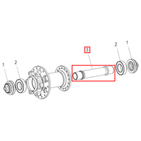 Axle 240s Front (HRCXXX00N1163S)