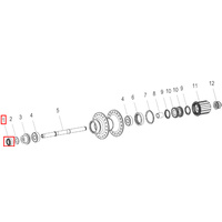 Spacer, Left, suit 540/TD Rear 145mm (HWDXXX00S1323S)