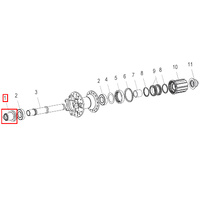 End Cap 240s Rear 135mm left side QR (HWAXXX00S1528S)