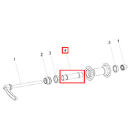 Axle Front Œ_ 17mm aluminium (HRCXXX00N1544S)