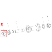 End Cap 240s Front QR for Non-disc hub (HWAXXX00S1545C)