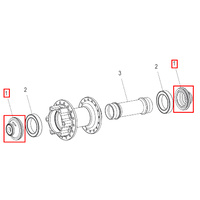 End Cap 240s OS Front 9mm (Pair) (HWAXXX00S1917S)