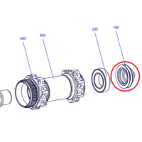 End Cap Tricon/240s-15 Front RIGHT 15mm Thru (XM1550) (HWAXXX00S2152S)