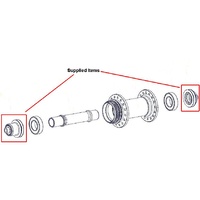 End Cap KIT 240s Front FIFTEEN QR (Left & Right) (HWGXXX0002328S)