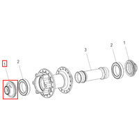 End Cap KIT 240s OS IS Disc Front for 15mm (PAIR) (HWYXXX00S2477S)