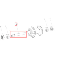 Axle 340 / Onyx Front (HRCXXX00N4252S)