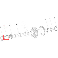 End Cap 340 / 350 / 370 Front 15mm Left (HCA00100S4601S)
