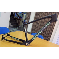 Salted Frame ONLY Sand FLEA Small 15 inch Carbon Black w/- Green Argyle