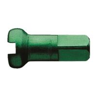 Alloy 14G 12mm Green Single Nipple