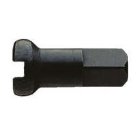 Alloy 15G 12mm Black Single Nipple