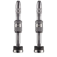 Quickfill PRESTA Tubeless Valves | Gen2 | 23-31mm  Depth | 2 Pieces | SILVER (TR2UNA-140)