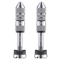 Quickfill SCHRADER Tubeless Valves | Gen2 | 16-24mm  Depth | 2 Pieces | SILVER (TR2UNA-141)