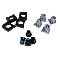Turbocharger Race e*spec Bolt Kit | STERLING SILVER | Includes nuts, bolts and crank tab spacers (CRS50-102)