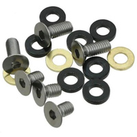 Chainguide bolt/spacer kit | Converts 3 bolt alloy backplate & 2 bolt alloy/composite guides from 52/53mm Chainline to 55mm (CGS30-105)
