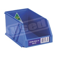 USED Stor-Pak No. #10 (100x170x85mm) WxDxH 1.0L capacity -BLUE (6 per carton)