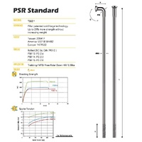 Straight Pull PSR 15G 2.0/1.8 BLACK 310mm No Nipples