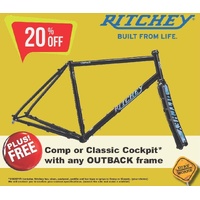 FRAMESET OUTBACK V4 BLACK/TIE DYE LARGE - (97052817004)