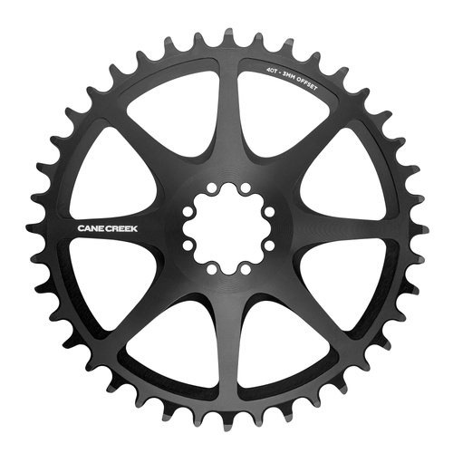 8BOLT - DIRECT MOUNT CHAINRING - 42T - 3mm OFFSET - Shimano/SRAM 11/12s Chain Compatible | Black (BAI0398)