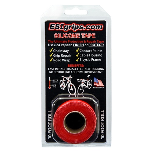 Silicone Tape RED 10 Foot / 3m Roll (TR10R)