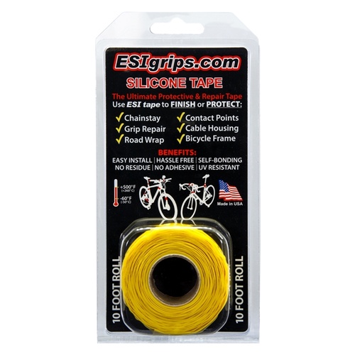 Silicone Tape YELLOW 10 Foot / 3m Roll (TR10Y)