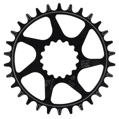 Guidering Helix | Direct | 30T | 52/55mm Flip Flop | Shimano/SRAM 11/12s | Steel | Black (CR4HSA-100)