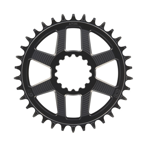 Helix Race GR | Chainring | 34T | Direct Mount | 7mm Offset | Shimano/SRAM 11/12s Chain Compatible | Black (CR5HAA-102)
