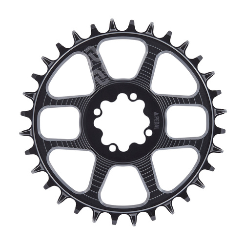 Helix Race | Chainring | 8 Bolt | 32T | 3mm Offset | Shimano/SRAM 11/12s Chain Compatible | Black (CR5HAA-106)