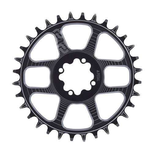 Helix Race | Chainring | 8 Bolt | 30T | 3mm Offset | Shimano/SRAM 11/12s Chain Compatible | Black (CR5HAA-111)