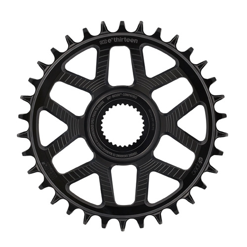 Helix Race e*spec | Chainring | 34T | Bosch SX / Gen4 CX Direct Mount | 15mm Offset | Shimano/SRAM 11/12s Chain Compat | Black(CR5HRA-101) (CTN10)