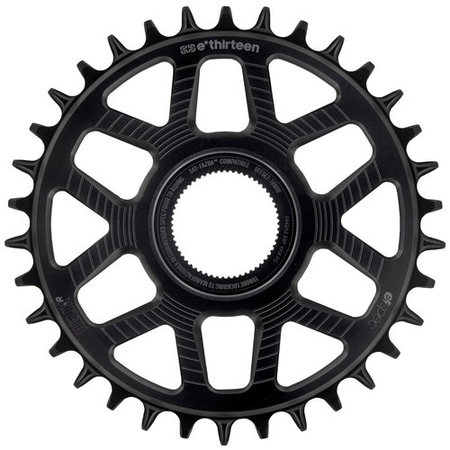 Helix Race e*spec | Chainring | 34T | Fazua Ride 60 Direct Mount | 18mm Offset | Shimano/SRAM 11/12s Chain Compatible | Black (CR5HRA-105) (CTN10)