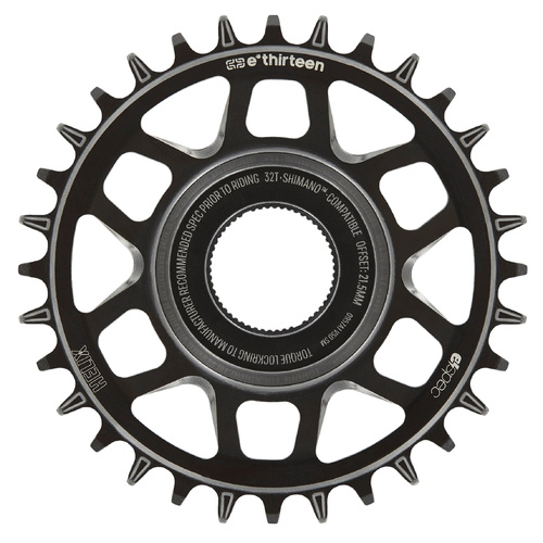 Helix Core e*spec | Chainring | 32T | Shimano | steel | 55mm Chainline | 21.5mm Offset | Black (CR5HSA-101) (CTN10)