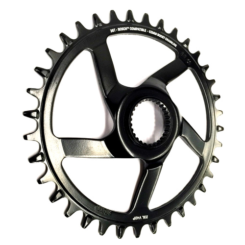 Chainring e*spec Steel Direct Mount | 38T | Bosch CX Gen4 | Black (CR4USA-102) (CTN10)