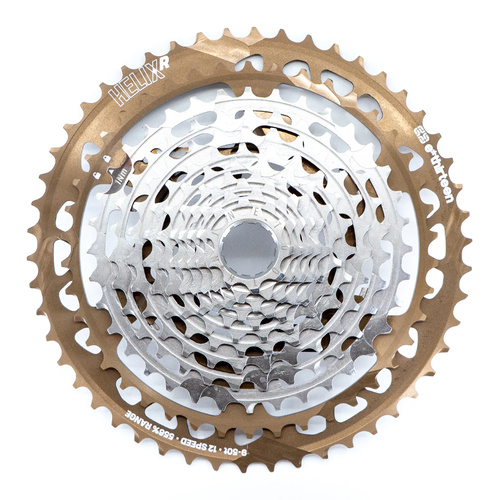 Helix Race Cassette | 12 Speed | 9-50T | Bronze/Nickel (KFW2RA-102) (FW2HRA-103)