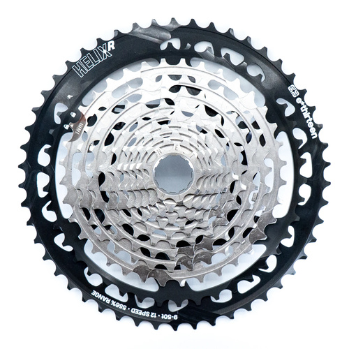 Helix Race Cassette | 12 Speed | 9-50T | Grey/Nickel (KFW2RA-103) (FW2URA-112)