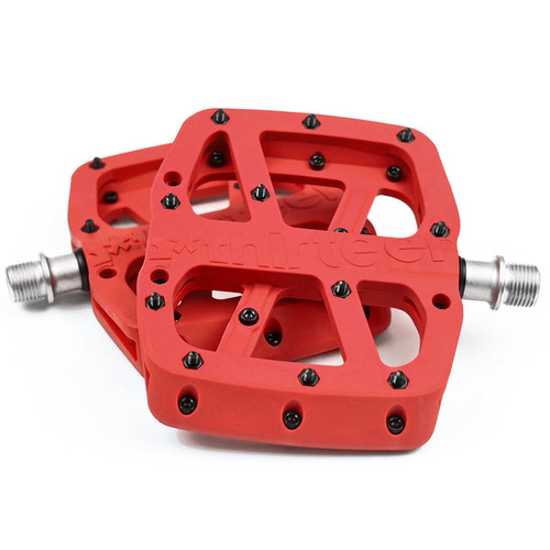 Pedal Base Flat Composite Body 22 Pins | Red (PD2USA-101) (CTN10)