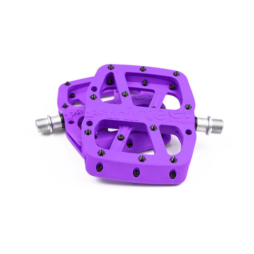 Pedal Base Flat Composite Body 22 Pins | Eggplant Purple (PD2USA-103) (CTN10)