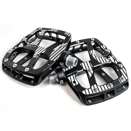 Pedal Plus Flat Aluminium Body 22 Pins | Black (PD2UPA-100) (CTN10)